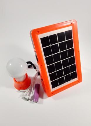 Акамуляторний ліхтарик з функцією power bank + сонячна панель solar