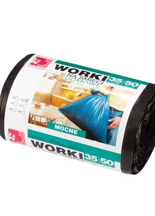 Пакеты для мусора bratek ldpe 35 л 50 шт