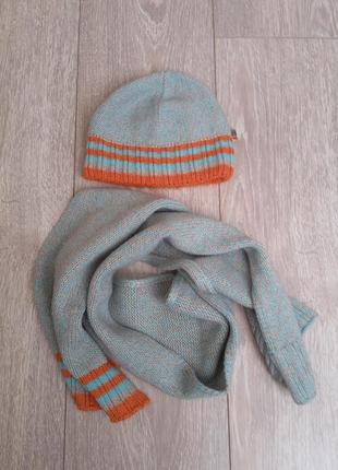 Очень красивый и теплый комплект-шапка и шарф1 фото