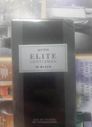 Парфумна туалетна вода elite gentleman in black  avon2 фото