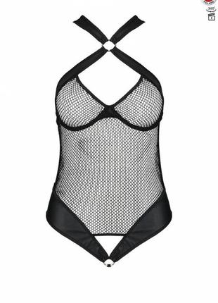 Боді сітка з доступом декольте вставки з екошкіри боди сетка вставки с эко кожи