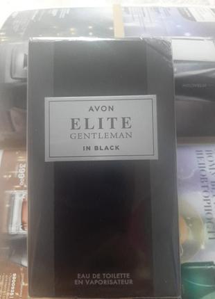 Парфумна туалетна вода elite gentleman in black  avon3 фото