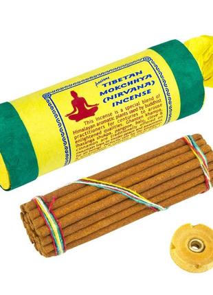 Благовоління тибетські ba mокша tibetan mokchhya nirva подарункова упаковка 12,8x4x4 см жовтий (23081)