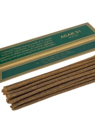 Благовоління тибетські dolma incense agar 31 16x3.5x3.5 см зелений (26815)