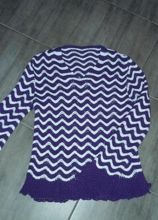 Пуловер женский ажурный1 фото