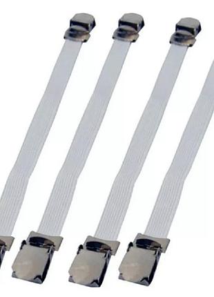 Фиксаторы жесткой фиксации, держатели, подтяжки, зажимы, захваты для простыни