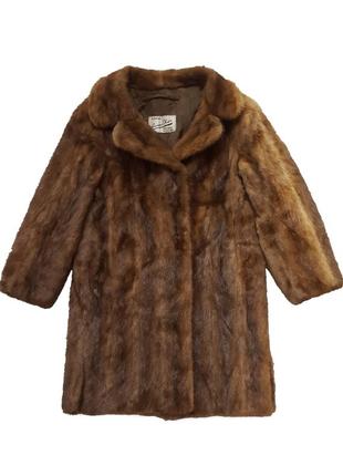 Оригинальна ретро винтажная норковая шуба 40-х james kerr mink fur coat