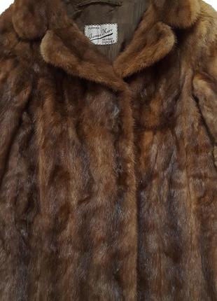 Оригинальна ретро винтажная норковая шуба 40-х james kerr mink fur coat2 фото