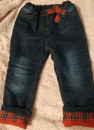 Джинсы на флисе