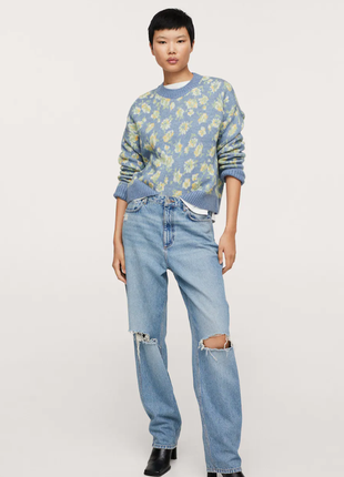 В'язаний светр з принтом mango1 фото