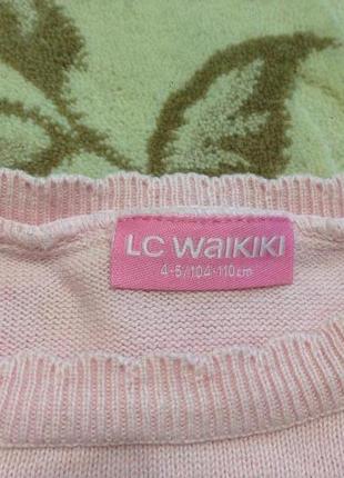 Детская стильная кофточка lc waikiki на девочку 4-5лет3 фото