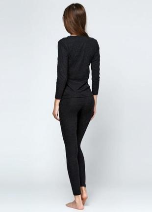 Термолосины черные jiber s-xl женские одежда на зиму6 фото