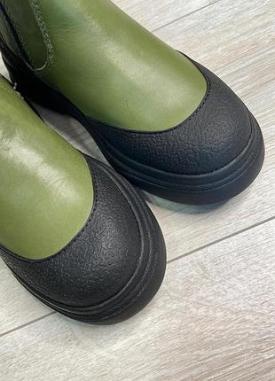 Шкіряні чобітки zara 5