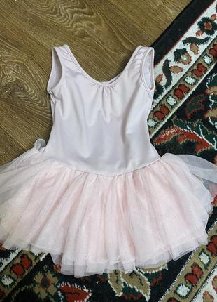 Купальник для танцев, с фатином 3-6 лет