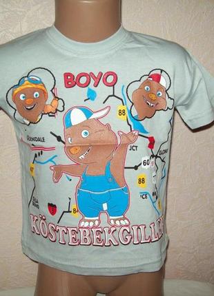 Турция. футболка бурундуки (7-8 лет)