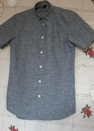 Супер рубашка"asos",100%коттон,xxxs