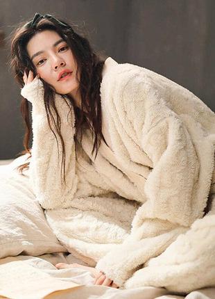 Пижама женская зимняя уют gelato pjs m молочный