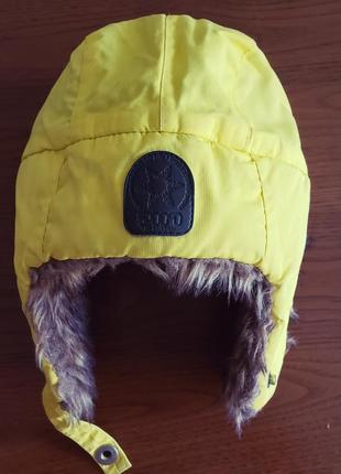 2117 of sweden шапка ушанка авивтор желтая детская мальчику 2-3-4г 92-98-104см 50см2 фото