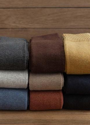 Унісекс тілесні махрові гольфи вище коліна 1521 з начосом зимові панчохи теплі гетри заколінки