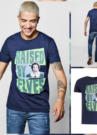 Фирменная хлопковая футболка от f&f с эльфом