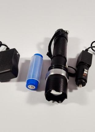 Фонарь ручной аккумуляторный swat multifunction flashlight 100m