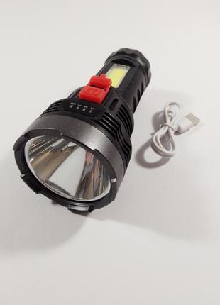 Тактический сверхмощный светодиодный ручной аккумуляторный фонарь lantern bk-822t