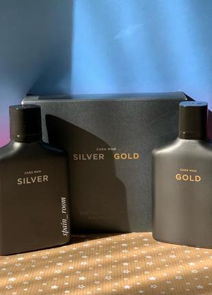 Чоловічі парфуми zara silver /gold