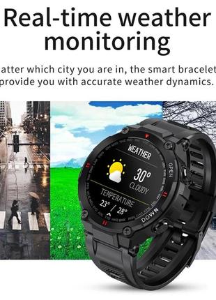 Чоловічий сенсорний розумний смарт годинник smart watch s24-dfb з тонометром. фітнес браслет трекер7 фото
