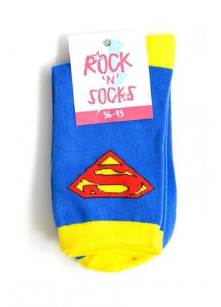 Носки superman logo (blue socks) (р.36-43)5 фото