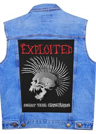 Нашивка наспинная the exploited "beat the bastards"