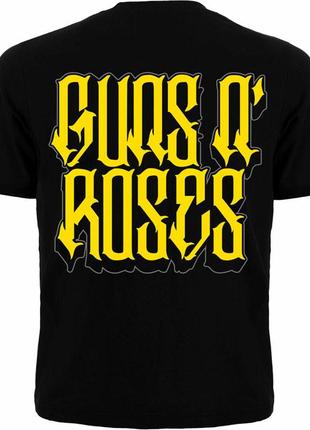 Футболка guns'n'roses (крест из роз)3 фото