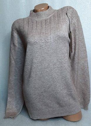 54-58 р женский теплый свитер большой размер.4 фото