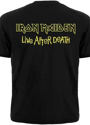 Футболка iron maiden "live after death"2 фото
