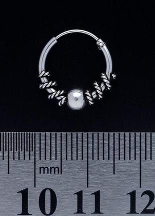 Серьга, кольцо с узором (eas-034)