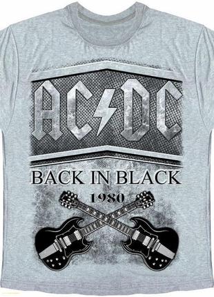 Футболка ac/dc "back in black"1 фото