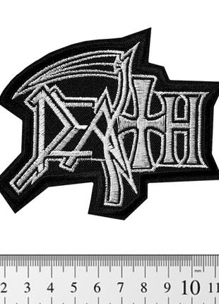 Нашивка death (white logo) (pt-069)1 фото