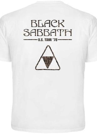 Футболка black sabbath - u.s. tour '78 (белая футболка), размер m2 фото