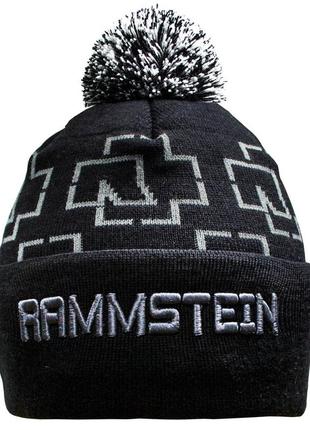 Шапка rammstein (logo) c жакардовим візерунком