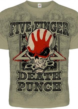 Футболка five finger death punch "knucklehead" (olive t-shirt), розмір xxl