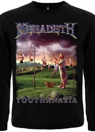 Футболка с длинным рукавом megadeth "youthanasia", размер xl