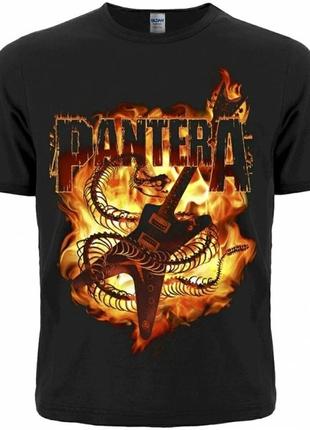 Футболка pantera (гітара в полум'ї)