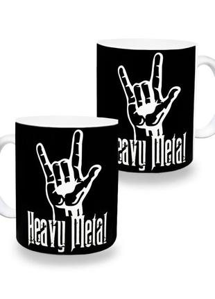 Чашка heavy metal (sign of the horns)