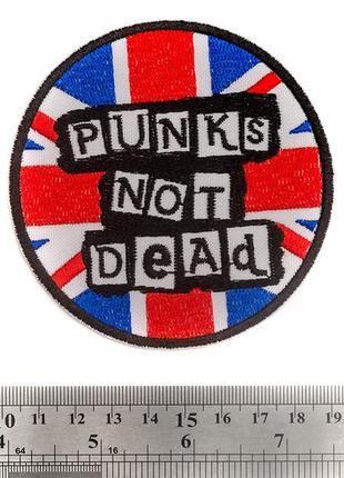 Нашивка punks not dead (британський прапор)