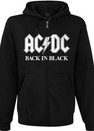 Кенгуру ac/dc "back in black" (big logo) на блискавці1 фото