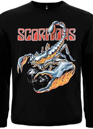 Футболка с длинным рукавом scorpions (скорпион)