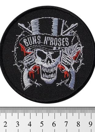 Нашивка guns n' roses (skull n' guns) (pt-048)