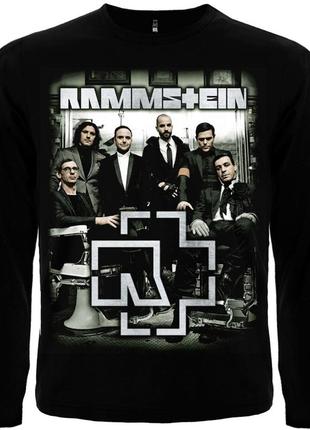 Футболка с длинным рукавом rammstein (photo band with logo), размер l