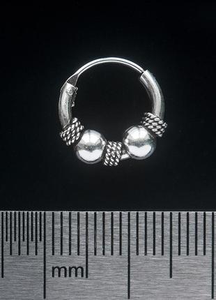 Серьга, кольцо с узором (eas-050)1 фото