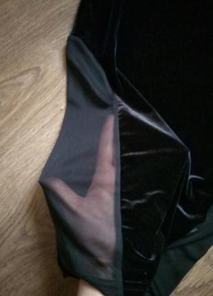 Бархатная велюровая юбочка карандаш миди размер хс3 фото