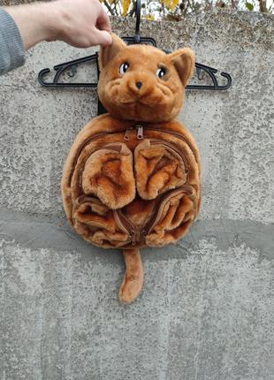 Винтажный плюшевый рюкзак legoland cat animal collection 2003 года эксклюзив редкий9 фото